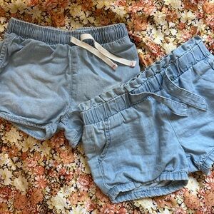 Bundle of two pairs 3t denim shorts
